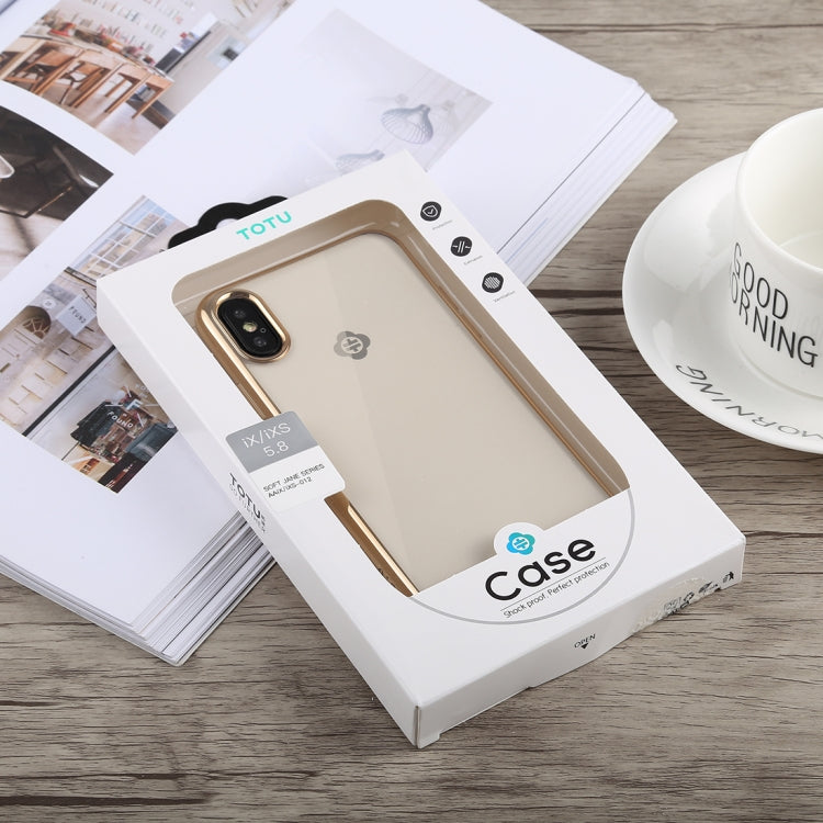 For iPhone X / XS TOTUDESIGN Jane Series Electroplating TPU Case