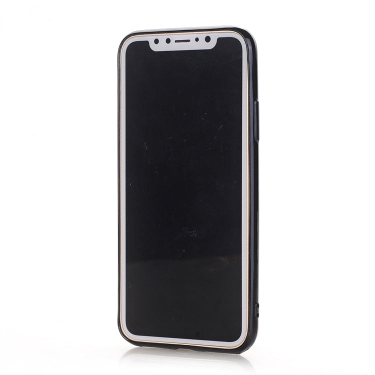 For iPhone X / XS Pierre Cardin PCL-P11 Shockproof TPU + Leather Protective Case with Holder & Card Slot