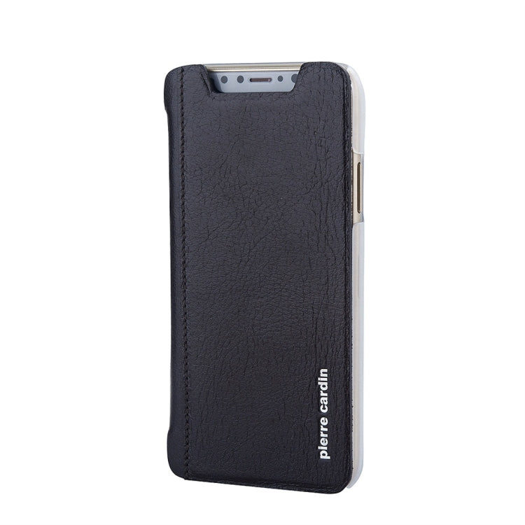 For iPhone X / XS Pierre Cardin PCT-P06 Ultra-thin Horizontal Flip Leather Case