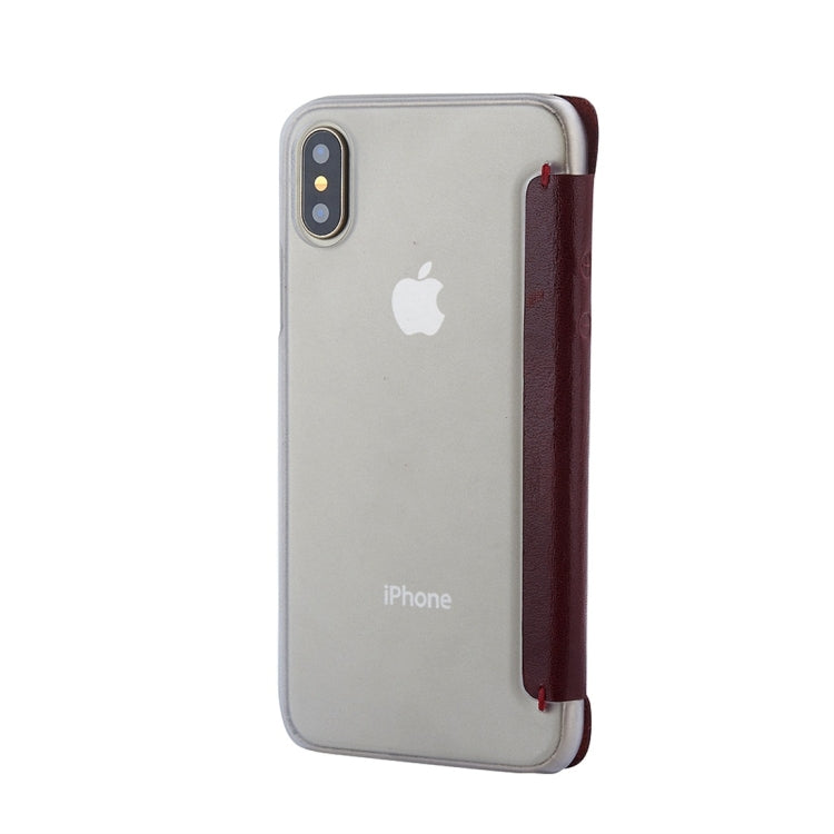 For iPhone X / XS Pierre Cardin PCT-P06 Ultra-thin Horizontal Flip Leather Case