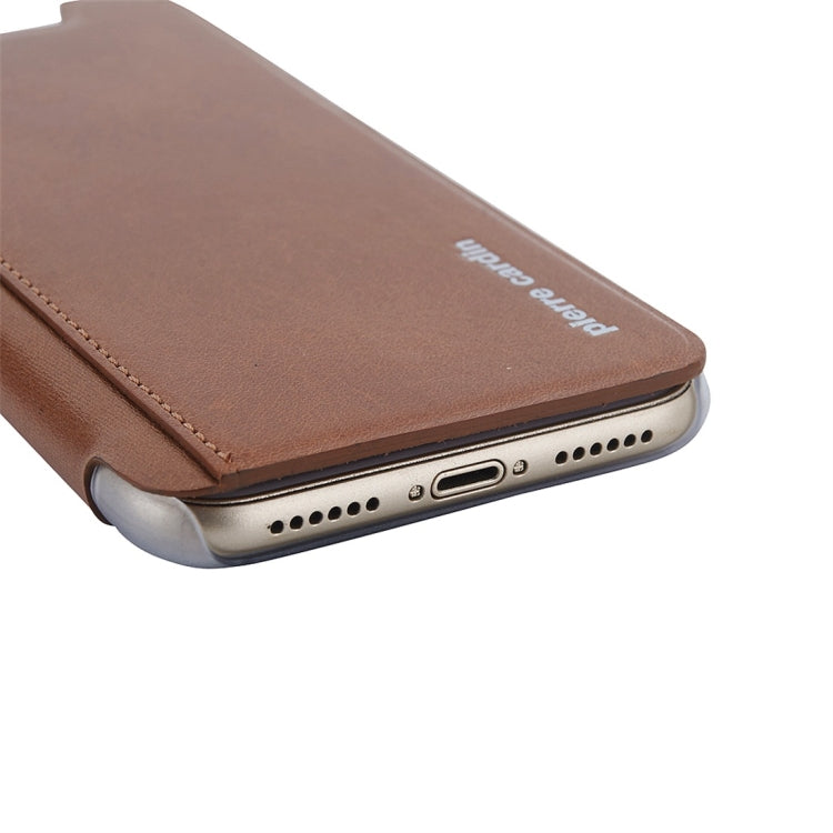 For iPhone X / XS Pierre Cardin PCT-P06 Ultra-thin Horizontal Flip Leather Case