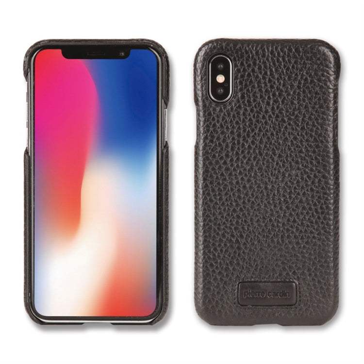 For iPhone X / XS Pierre Cardin PCS-S05 Litchi Texture Shockproof Leather Protective Case