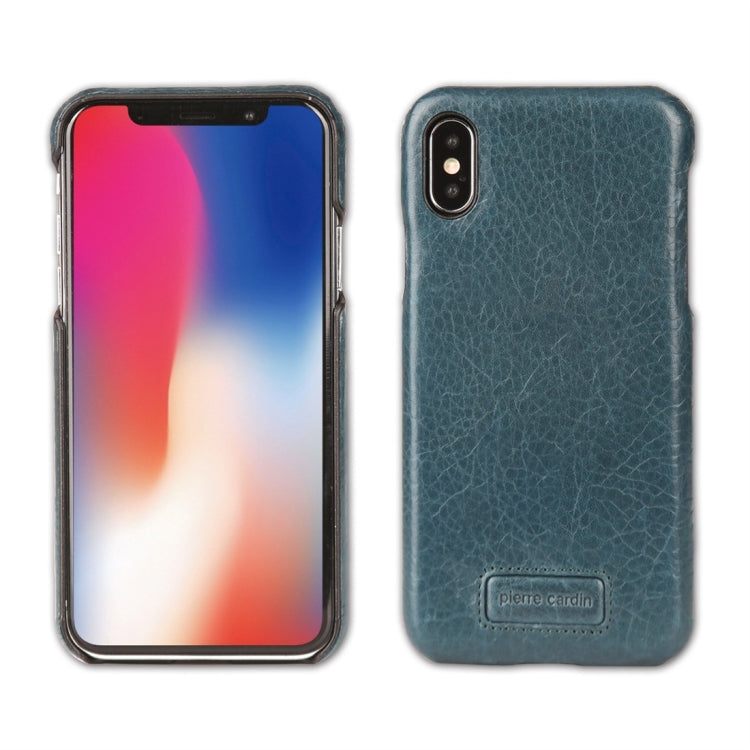 For iPhone X / XS Pierre Cardin PCS-S05 Litchi Texture Shockproof Leather Protective Case