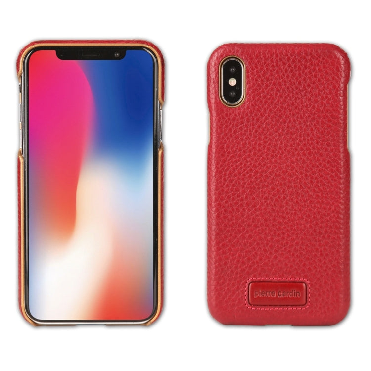 For iPhone X / XS Pierre Cardin PCS-S05 Litchi Texture Shockproof Leather Protective Case