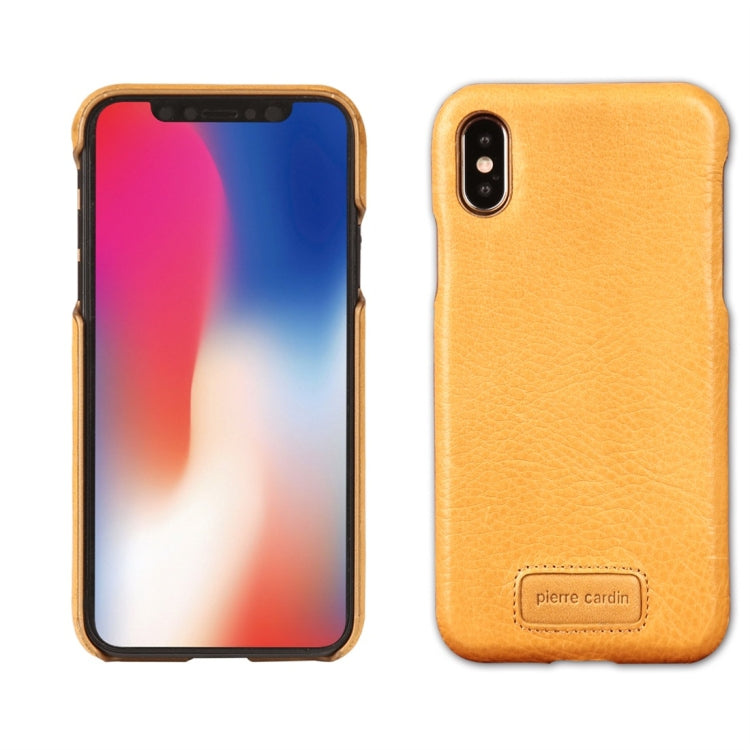For iPhone X / XS Pierre Cardin PCS-S05 Litchi Texture Shockproof Leather Protective Case
