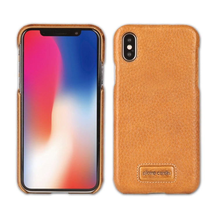 For iPhone X / XS Pierre Cardin PCS-S05 Litchi Texture Shockproof Leather Protective Case
