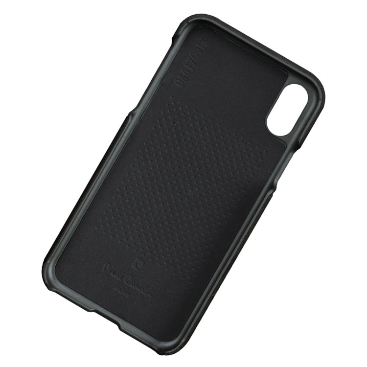 For iPhone X / XS Pierre Cardin PCS-P19 Shockproof Leather Protective Case with Card Slot