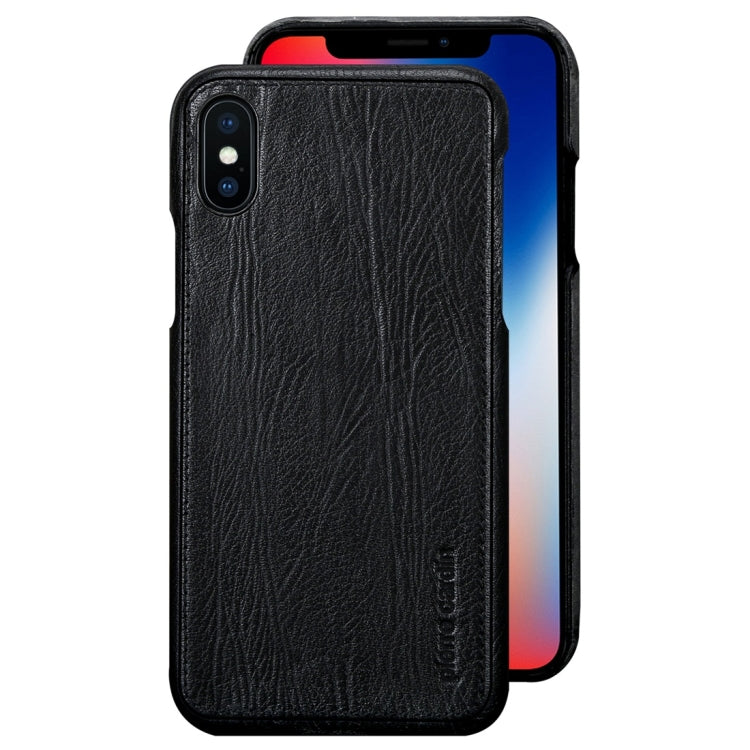 For iPhone X / XS Pierre Cardin PCL-P03 Shockproof PC + Leather Protective Case