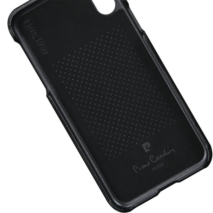 For iPhone X / XS Pierre Cardin PCL-P03 Shockproof PC + Leather Protective Case