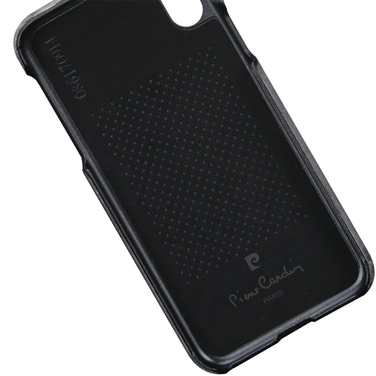 For iPhone X / XS Pierre Cardin PCL-P03 Shockproof PC + Leather Protective Case