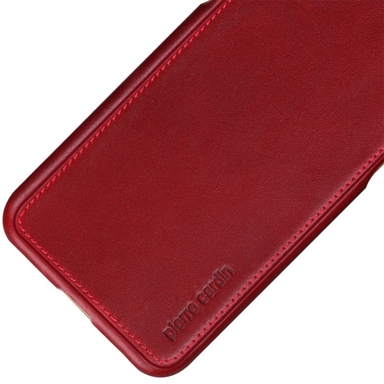 For iPhone X / XS Pierre Cardin PCL-P03 Shockproof PC + Leather Protective Case