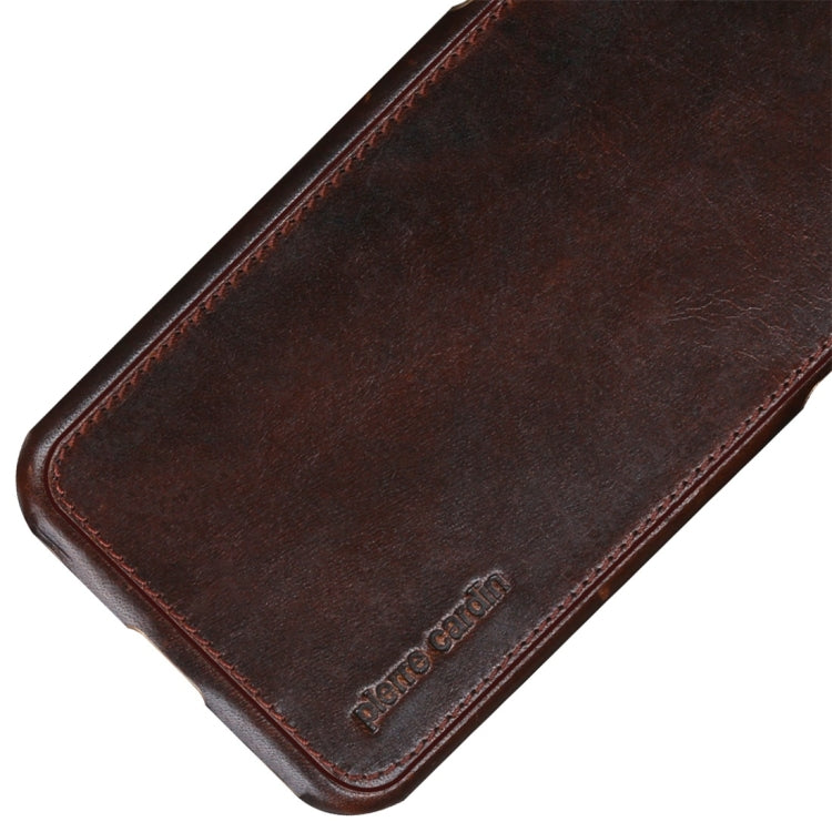 For iPhone X / XS Pierre Cardin PCL-P03 Shockproof PC + Leather Protective Case