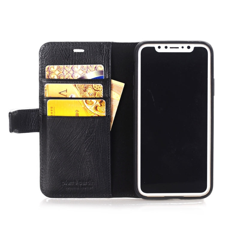 For iPhone X / XS Pierre Cardin PCL-P05 Horizontal Flip Leather Case with Holder & Card Slot & Wallet