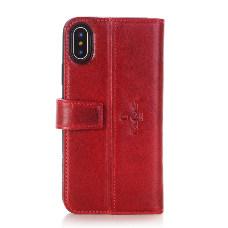 For iPhone X / XS Pierre Cardin PCL-P05 Horizontal Flip Leather Case with Holder & Card Slot & Wallet