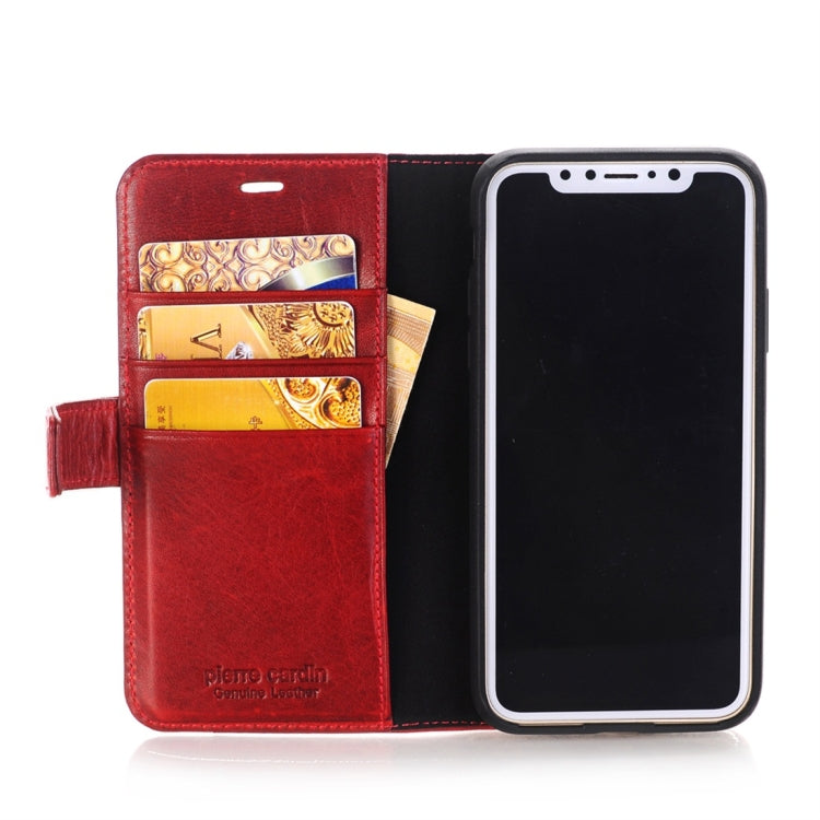 For iPhone X / XS Pierre Cardin PCL-P05 Horizontal Flip Leather Case with Holder & Card Slot & Wallet