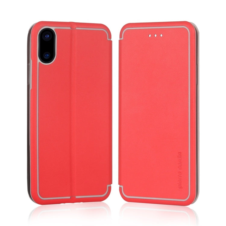 For iPhone X / XS Pierre Cardin PCS-P17-1 Horizontal Flip Leather Case with Holder & Card Slot