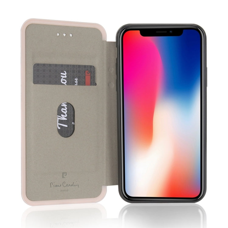 For iPhone X / XS Pierre Cardin PCS-P17-1 Horizontal Flip Leather Case with Holder & Card Slot