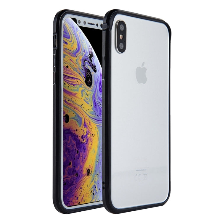 For iPhone X / XS SULADA Shockproof TPU + Aluminum Alloy Frame Case