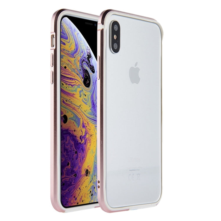 For iPhone X / XS SULADA Shockproof TPU + Aluminum Alloy Frame Case