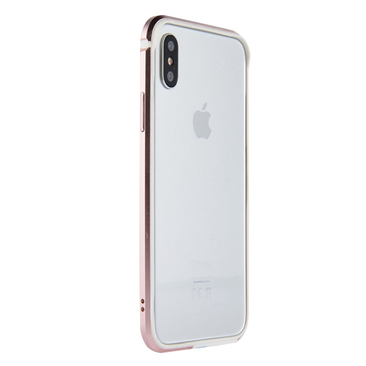 For iPhone X / XS SULADA Shockproof TPU + Aluminum Alloy Frame Case