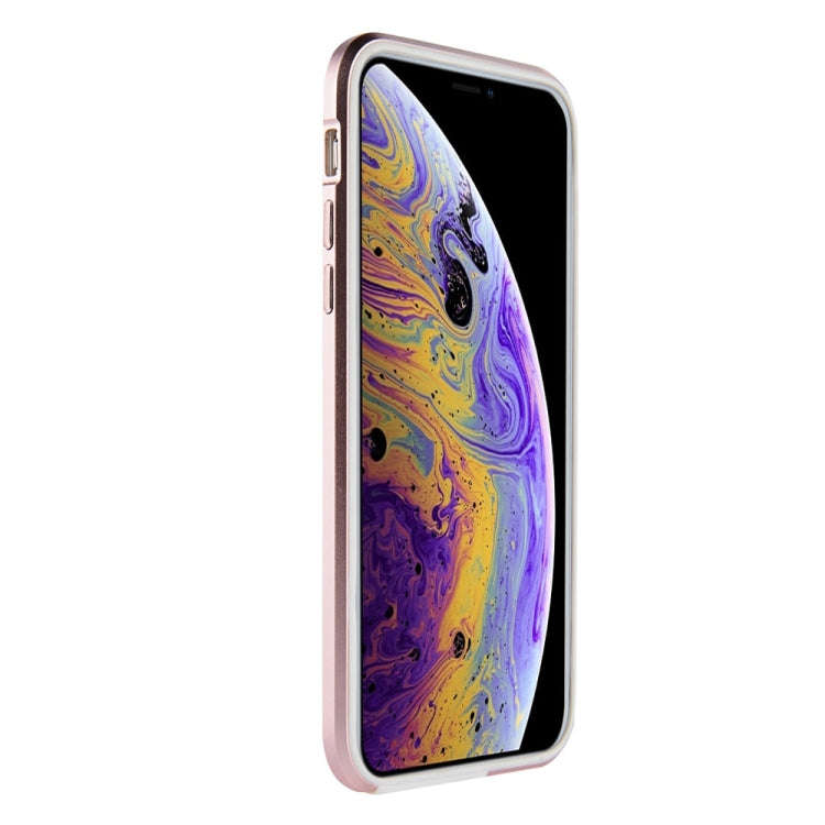 For iPhone X / XS SULADA Shockproof TPU + Aluminum Alloy Frame Case