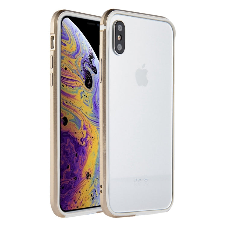 For iPhone X / XS SULADA Shockproof TPU + Aluminum Alloy Frame Case