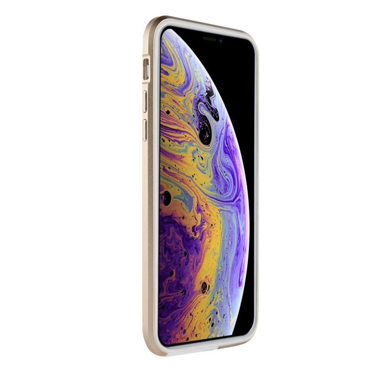 For iPhone X / XS SULADA Shockproof TPU + Aluminum Alloy Frame Case