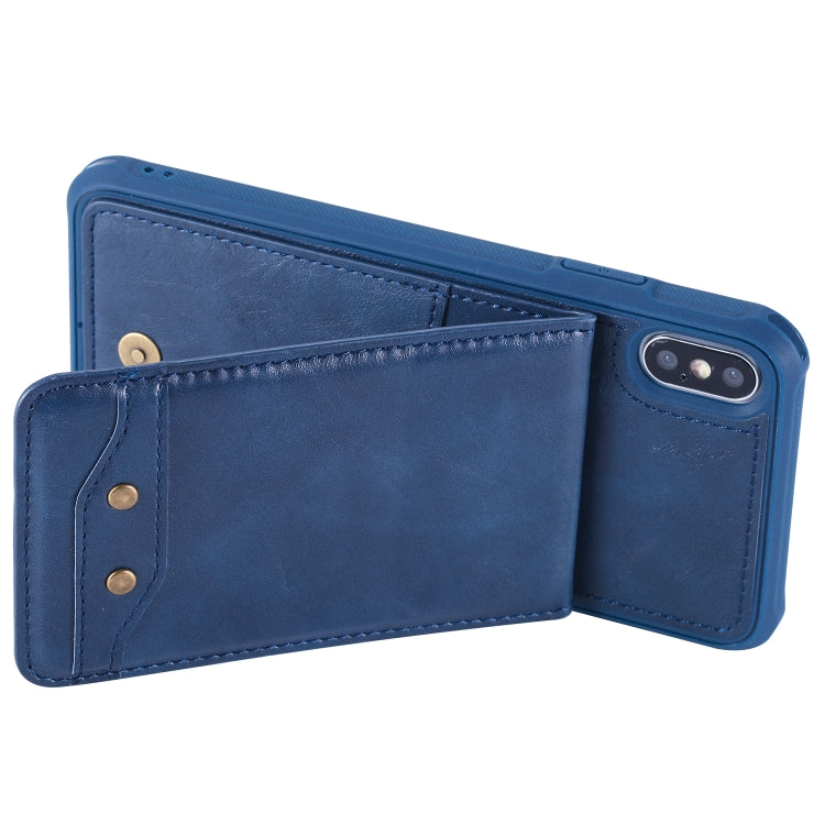 For iPhone X / XS Vertical Flip Fashion Shockproof Leather Case with Holder & Photo Frame & Card Slots & Lanyard