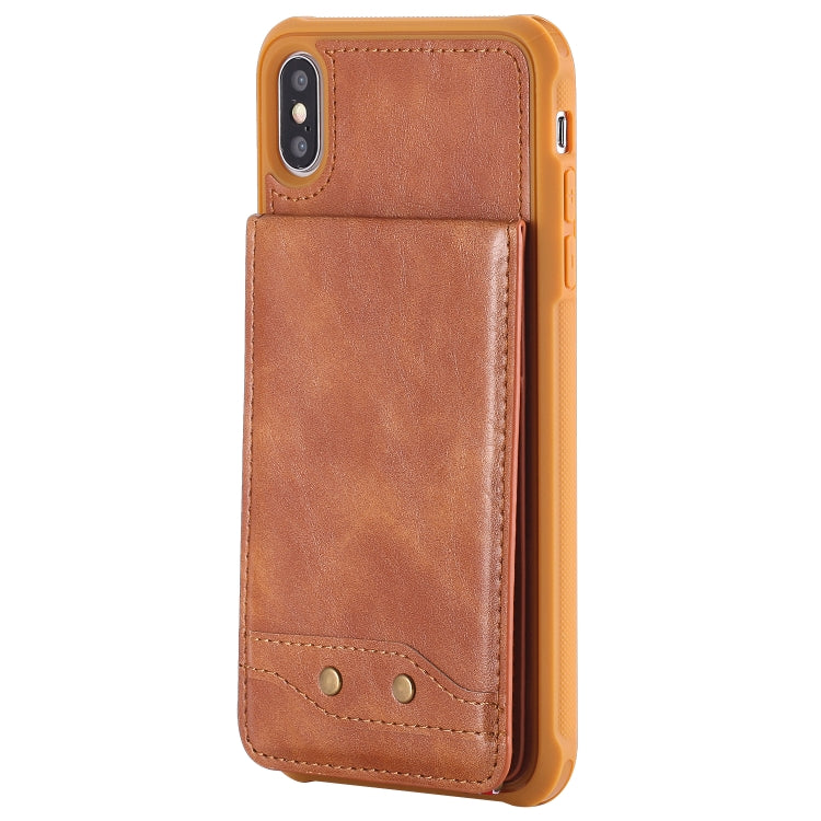 For iPhone X / XS Vertical Flip Fashion Shockproof Leather Case with Holder & Photo Frame & Card Slots & Lanyard