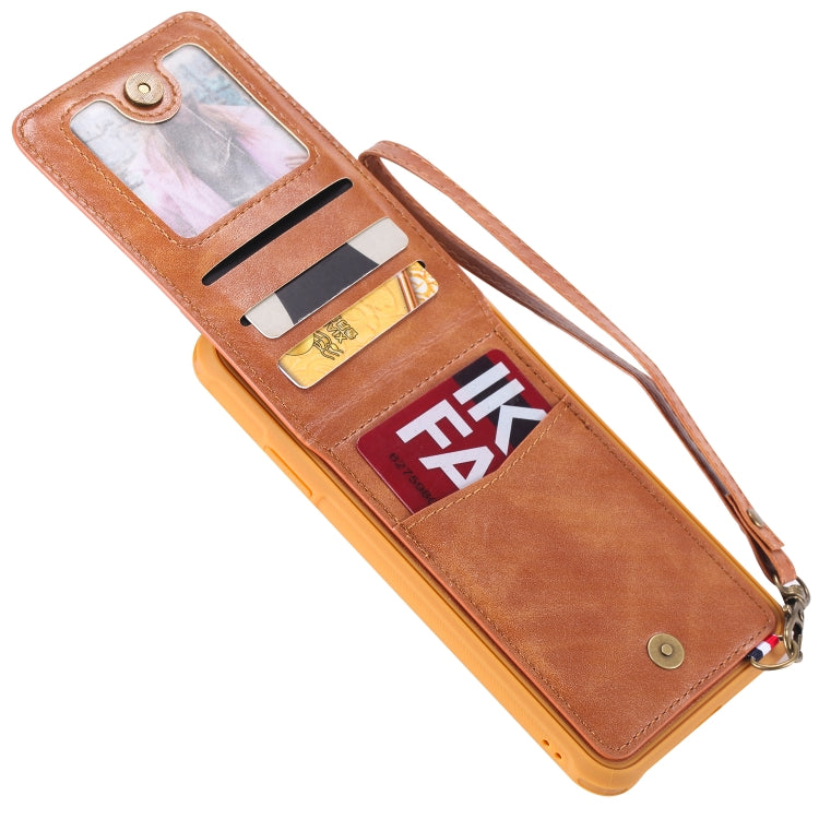 For iPhone X / XS Vertical Flip Fashion Shockproof Leather Case with Holder & Photo Frame & Card Slots & Lanyard
