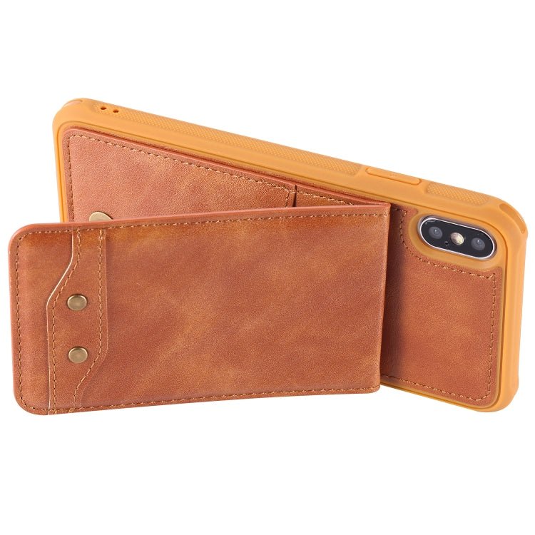 For iPhone X / XS Vertical Flip Fashion Shockproof Leather Case with Holder & Photo Frame & Card Slots & Lanyard