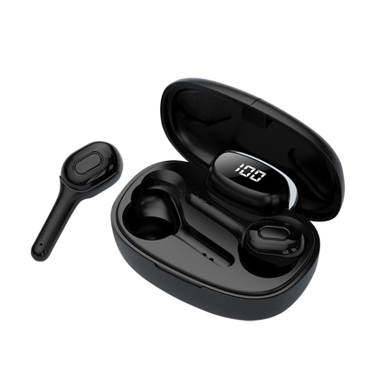 Langsdom T9S TWS Bluetooth 5.0 Wireless Bluetooth Earphone with Charging Box & Digital Display, Support HD Call & Voice Assistant