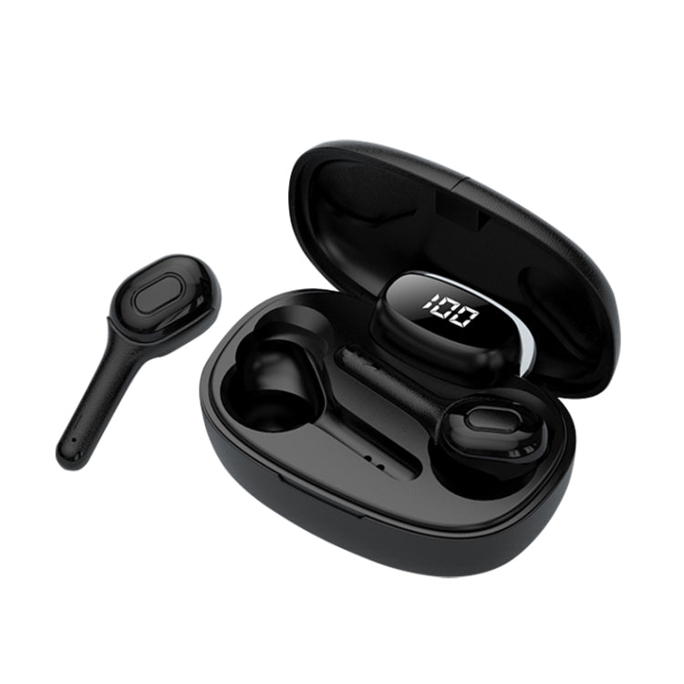 Langsdom T9S TWS Bluetooth 5.0 Wireless Bluetooth Earphone with Charging Box & Digital Display, Support HD Call & Voice Assistant
