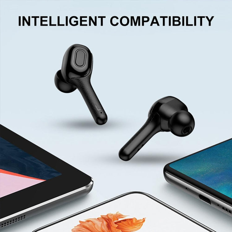 Langsdom T9S TWS Bluetooth 5.0 Wireless Bluetooth Earphone with Charging Box & Digital Display, Support HD Call & Voice Assistant