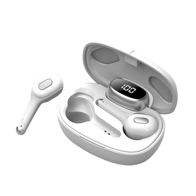 Langsdom T9S TWS Bluetooth 5.0 Wireless Bluetooth Earphone with Charging Box & Digital Display, Support HD Call & Voice Assistant