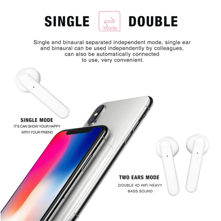 X26 TWS  Bluetooth 5.0 Wireless Touch Bluetooth Earphone with Magnetic Attraction Charging Box, Support Voice Assistant & Call