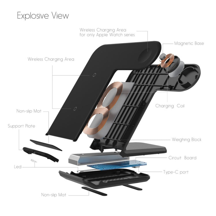 F11 Vertical Magnetic Wireless Charger for QI Charging Standard Mobile Phones & Apple Watch Series
