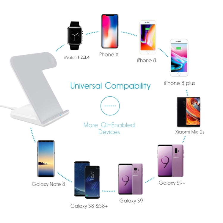 F11 Vertical Magnetic Wireless Charger for QI Charging Standard Mobile Phones & Apple Watch Series