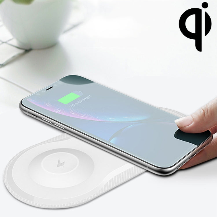 X263 5W 2 In 1 Ultra-thin Mobile Phone Wireless Quick Charger for Apple Watch / iPhone / Smart Phones
