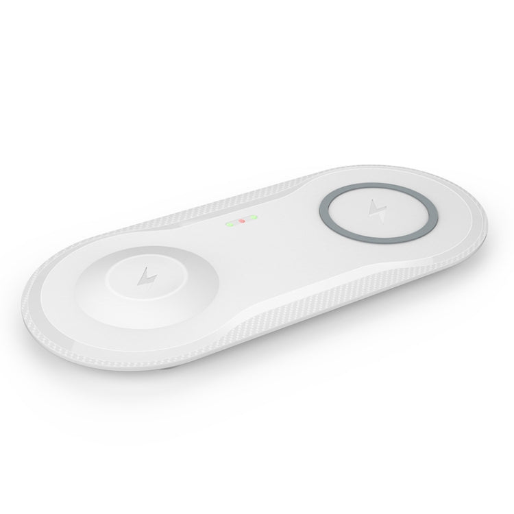 X263 5W 2 In 1 Ultra-thin Mobile Phone Wireless Quick Charger for Apple Watch / iPhone / Smart Phones