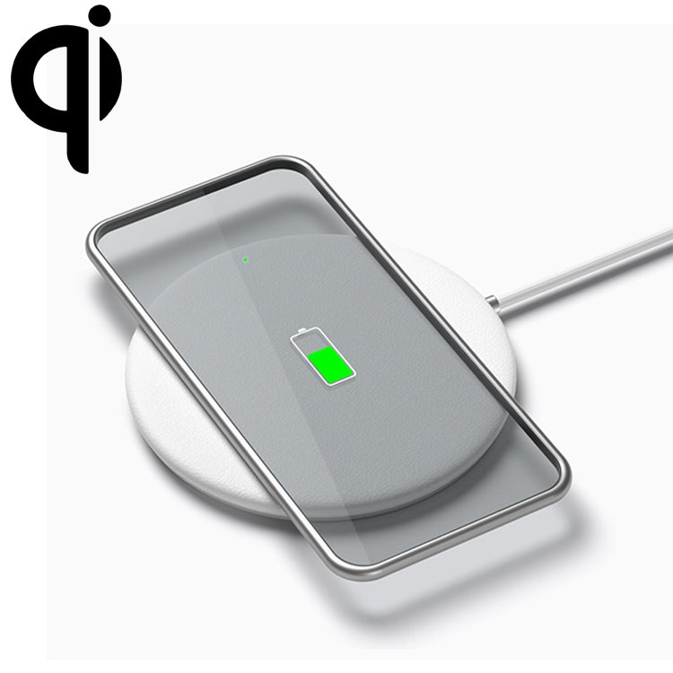 Meizu WP01 10W Round Wireless Charger for Wireless Charging Standard Devices, Length: 1m(White)