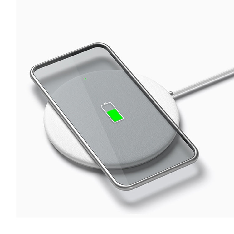Meizu WP01 10W Round Wireless Charger for Wireless Charging Standard Devices, Length: 1m(White)