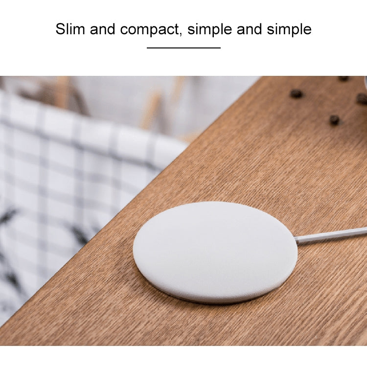 Meizu WP01 10W Round Wireless Charger for Wireless Charging Standard Devices, Length: 1m(White)