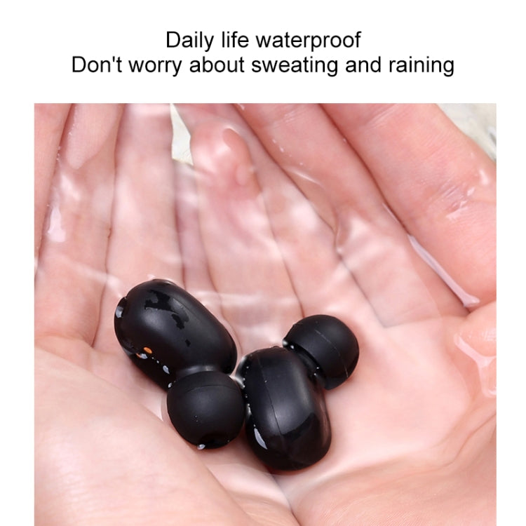 KONKA KT10 TWS CVC8.0 Noise Reduction Touch Smart Digital Display Bluetooth Earphone with Charging Box, Support Siri(Black)