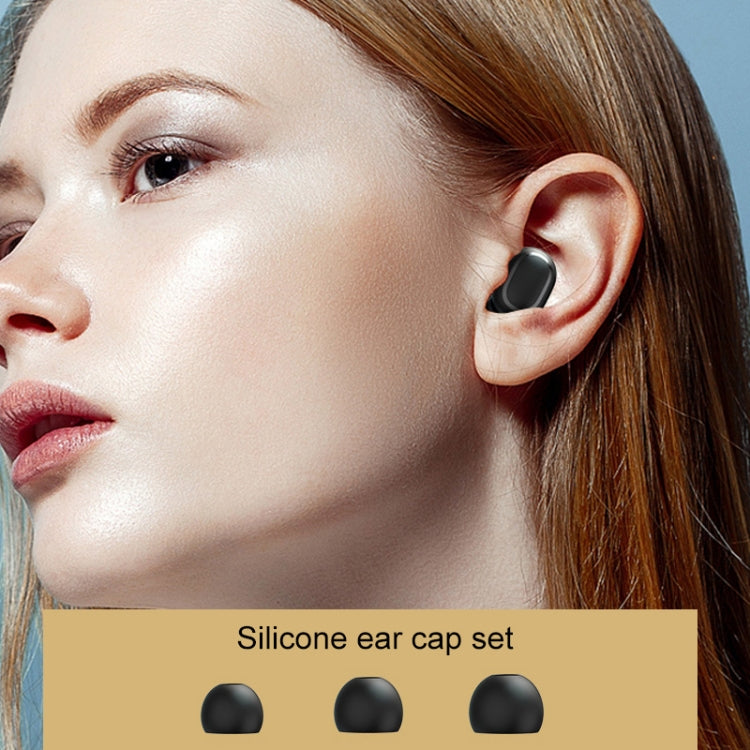 KONKA KT10 TWS CVC8.0 Noise Reduction Touch Smart Digital Display Bluetooth Earphone with Charging Box, Support Siri(Black)