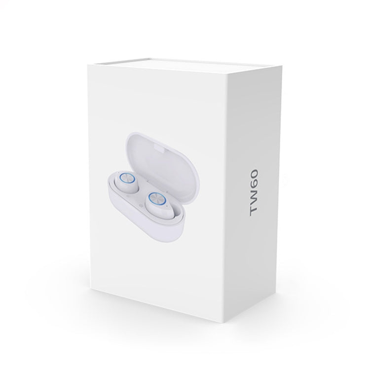 TW60 TWS Bluetooth 5.0 Touch Wireless Bluetooth Sports Earphone with Charging Box, Support Voice Assistant & Call