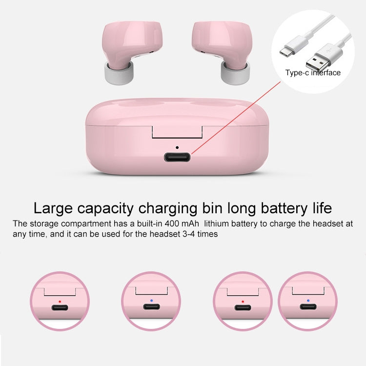 TW60 TWS Bluetooth 5.0 Touch Wireless Bluetooth Sports Earphone with Charging Box, Support Voice Assistant & Call