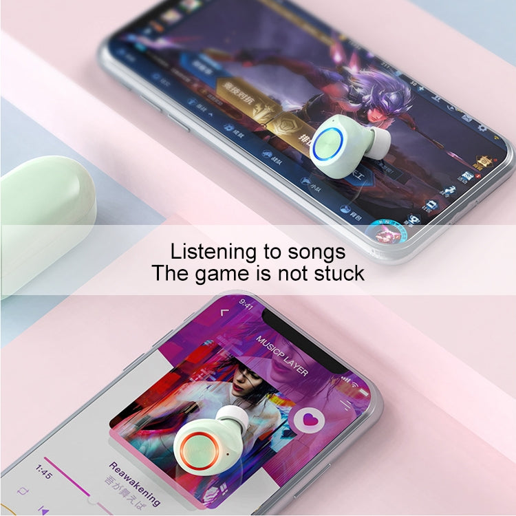 TW60 TWS Bluetooth 5.0 Touch Wireless Bluetooth Sports Earphone with Charging Box, Support Voice Assistant & Call