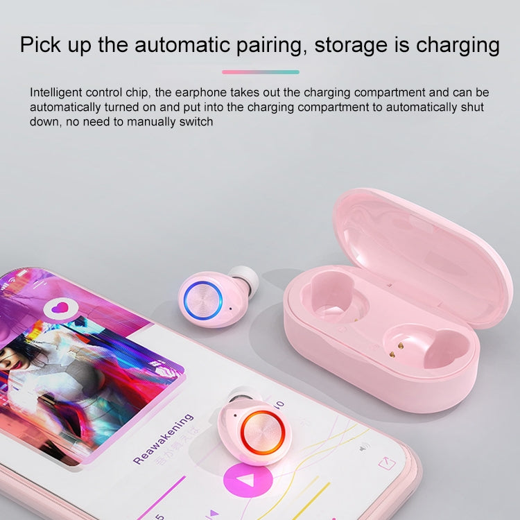 TW60 TWS Bluetooth 5.0 Touch Wireless Bluetooth Sports Earphone with Charging Box, Support Voice Assistant & Call