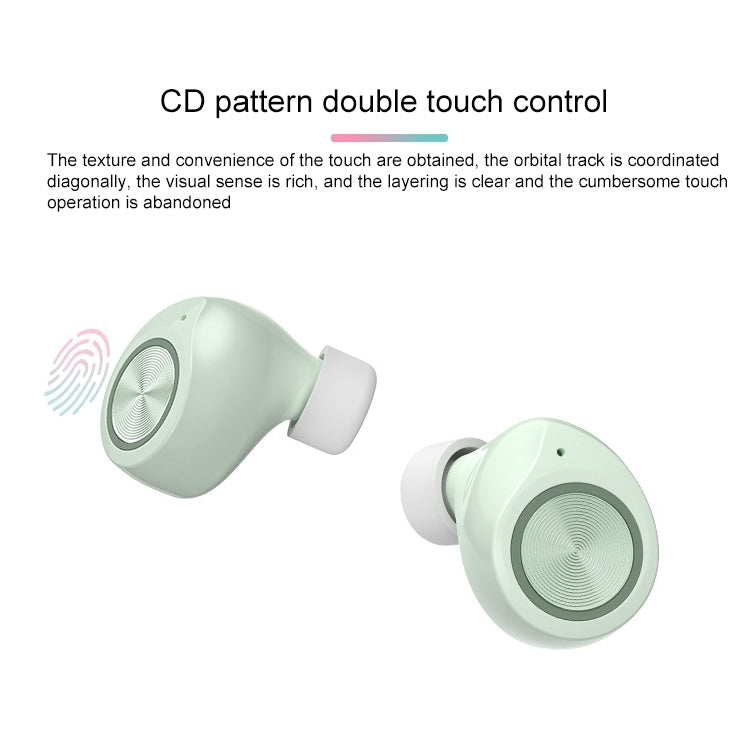 TW60 TWS Bluetooth 5.0 Touch Wireless Bluetooth Sports Earphone with Charging Box, Support Voice Assistant & Call